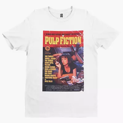 Buy Pulp Fiction Poster T-Shirt - Retro - Action - Film - TV - Gangster - 80's -90's • 8.39£
