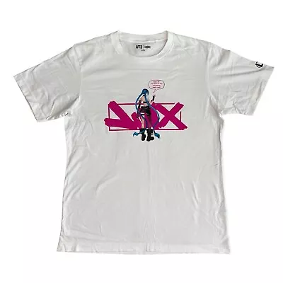 Buy Jinx League Of Legends Uniqlo White T-Shirt Size Medium • 45£