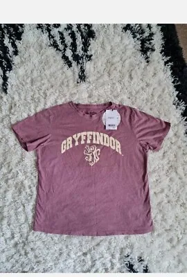 Buy Girls/Womens NEXT Harry Potter GRYFFINDOR T-shirt Size 12 (more Like 10) BNWT • 9.89£