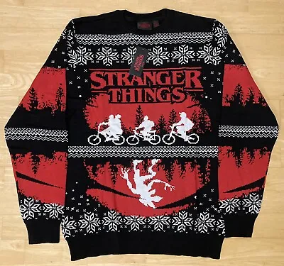 Buy XL 43  Chest Stranger Things Ugly Christmas Xmas Jumper Sweater Netflix • 33.99£