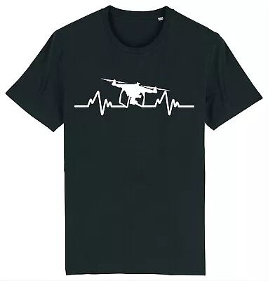 Buy Heartbeat Drone Quadcopter Pilot T-Shirt • 9.95£