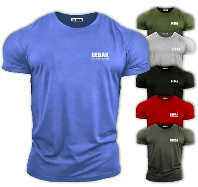 Buy Men's Short Sleeved T-Shirt NEW Bebak In The Gym Athletic Fit Breathable Cotton • 16.99£