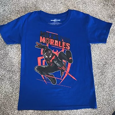 Buy Boys Marvel Gamerverse Spider-Man Miles Morales T Shirt Size S • 6.29£