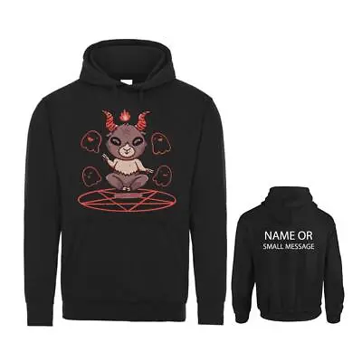 Buy Cute Baphomet Hoodie Occult Themed Sweatshirt With Custom Back Message Option • 29.95£