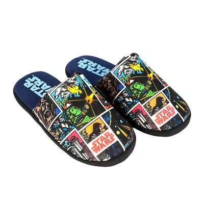 Buy Star Wars Mens All-Over Print Polyester Slippers NS8342 • 12.12£