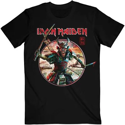 Buy Official Iron Maiden Senjutsu Eddie Warrior Circle Mens Black T Shirt Maiden Tee • 14.50£