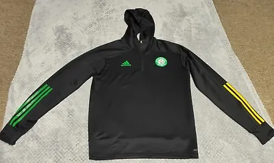 Buy Celtic Training Top Hoodie Official Adidas Aerore 2020 Black Football Jumper • 20£