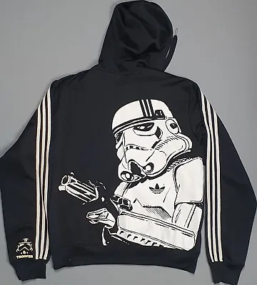 Buy Adidas Star Wars Storm Trooper Hoodie Black Track Top XL Jacket • 55£