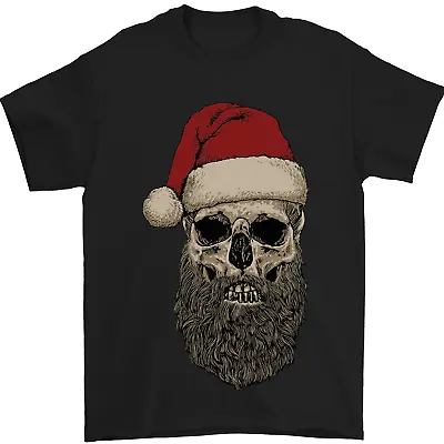 Buy Santa Skull Gothic Heavy Metal Christmas Mens T-Shirt 100% Cotton • 7.99£