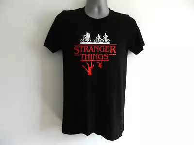 Buy Stranger Things T Shirt Black & Red With Logo Size S Excellent Condition • 7.99£