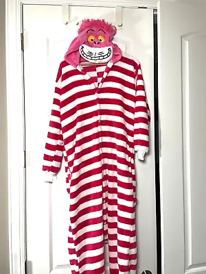 Buy Alice In Wonderland Cheshire Cat Women's Size XL Costume One Piece Pajama Fleece • 20.82£