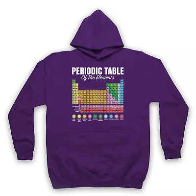 Buy Periodic Table Of Elements Geek Nerd Science Chemistry Unisex Adults Hoodie • 27.99£
