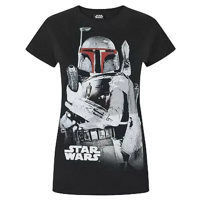 Buy Star Wars Womens/Ladies Boba Fett Bounty Hunter T-Shirt NS4613 • 14.15£