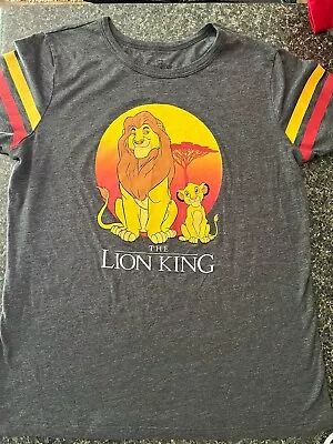 Buy DISNEY The Lion King T Shirt, Gray, Short Sleeve. Size Women XL Good Size Nice • 28.34£