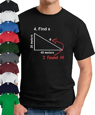 Buy FIND X T-SHIRT   Funny Slogan Novelty Maths Equations Algebra Geek Nerd Top • 9.49£