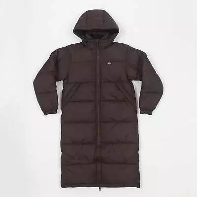 Buy Womens DICKIES Alatna Long Line Puffer Jacket In BROWN • 128£