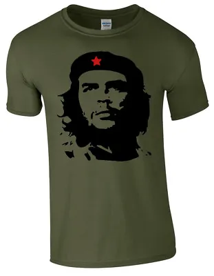 Buy Che Guevara Face Silhouette Iconic Retro Political Revolution Cuba Mens T Shirt • 10.99£