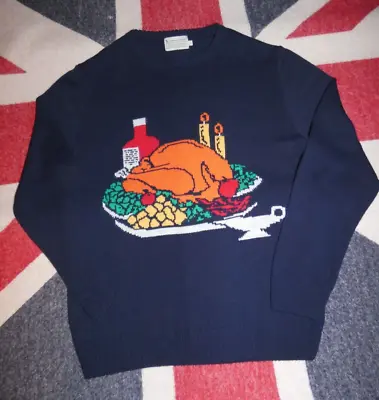 Buy TU Premium  Christmas Dinner Festive Jumper Sweater Size L  Vintage Retro Look • 15£