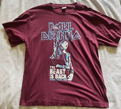 Buy Paul Di'Anno (Ex Iron Maiden) T Shirt Beast Is Back Zagreb Croatia 2022 - 2XL • 14.99£