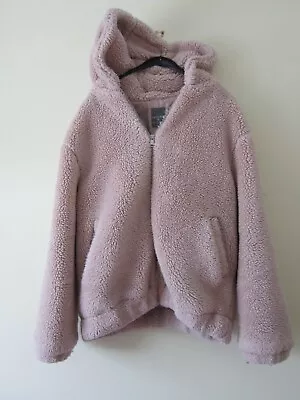 Buy Primark Size Xs 6 8 Teddy Bear Coat Jacket Hooded Hoodie Fleece • 14.99£