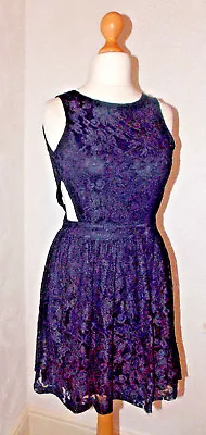 Buy Cute Kawaii Emo Goth Eveing Party Cut Out Backless Lace Dress Affair Clothing 10 • 29.99£
