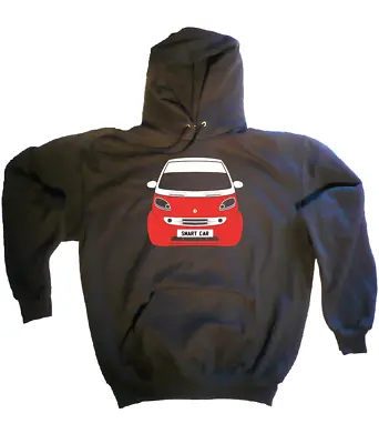 Buy CUSTOM HTees Hoody: SMART FORTWO City Coupe Cabrio, Pick Car Colour & Plate • 38.99£