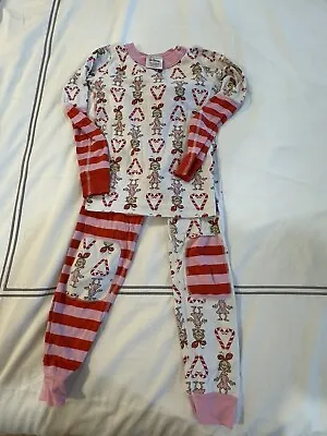 Buy Hanna Andersson Dr Seuss Cindy Lou Who Candy Cane Pajamas Size 120 (6/7) • 15.80£