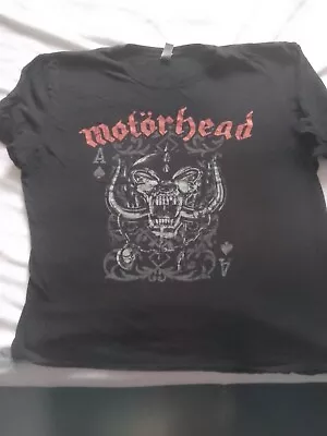 Buy USED Mens Black Motorhead T-shirt (XXL) • 7£