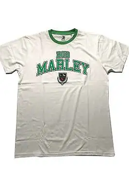 Buy Bob Marley Collegiate Crest Ringer T Shirt • 15.93£