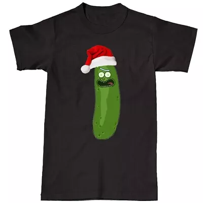 Buy Christmas Pickle Santa T-Shirt, Rick Festive Men's Women's Tee Top Unisex  • 6.49£