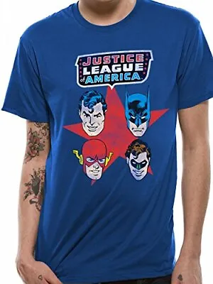 Buy Justice League Of America DC Comics Men's T-Shirt Large Brand New With Tag • 6.99£