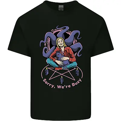 Buy Satanic Cat Mum Black Magic Witch Halloween Mens Cotton T-Shirt Tee Top • 8.75£