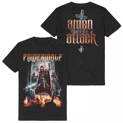 Buy Powerwolf Amen & Attack Shirt S-XXL T-shirt Power Metal Official Band Tshirt • 24.79£