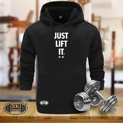 Buy Just Lift It Hoodie Gym Clothing Bodybuilding Training Workout Exercise MMMATop • 20.99£