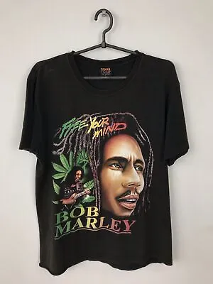 Buy Men’s L/52,90s Bob Marley Overprint Vintage Faded Tshirt,Tee,Merch Certified • 50.47£