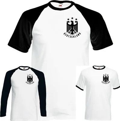 Buy German Football T-Shirt Mens Germany Deutschland Unisex Top Soccer World Cup  • 9.99£
