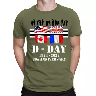 Buy D-Day T Shirt Remembrance Day UK Flag Veterans T-Shir Gift Remembrance Day #LWF • 13.49£