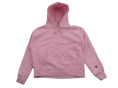 Buy Vintage 90s Champion Womens Reverse Weave Hoodie Sweatshirt Medium Pink Hooded • 17.19£