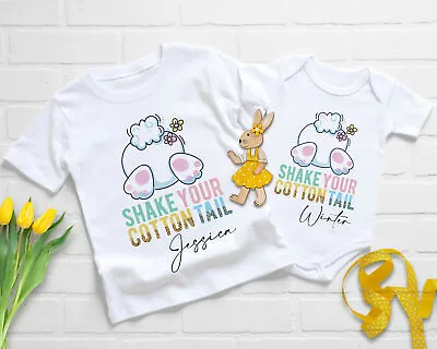 Buy Easter Bunny Toddler T-shirt, Cute Personalised Easter Shirts, Babygrow Bodysuit • 9£
