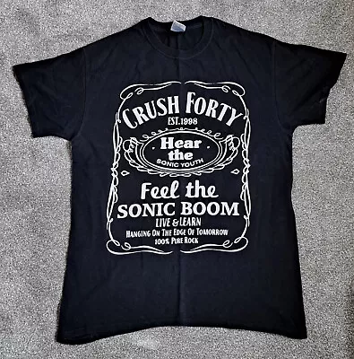 Buy OFFICIAL Sonic The Hedgehog - CRUSH 40 - Jack Daniels Homage T-shirt RARE SEGA • 14.99£