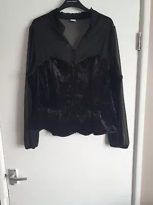 Buy Black Corset Top Size22 • 4£