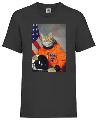 Buy Astronaut Cat Kitten T-shirt Funny Space T Shirt Men Women Unisex Tshirt 2331 • 12.95£