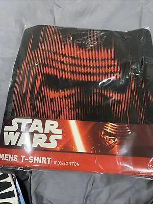 Buy Mens Womens Star Wars Kylo Ren T-shirts Tees Large L Brand New In Packing • 4.99£