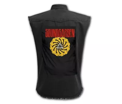 Buy Soundgarden Badmotorfinger Distressed Sleeveless Workshirt Medium Rock Metal • 20£