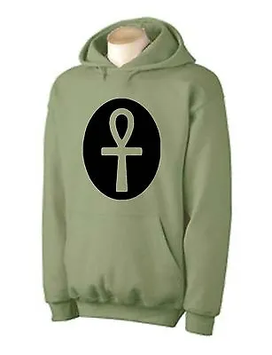 Buy ANKH SYMBOL HOODY - Pagan Egypt Egyptian Wicca Occult T-Shirt - Choice Of Colour • 25.95£