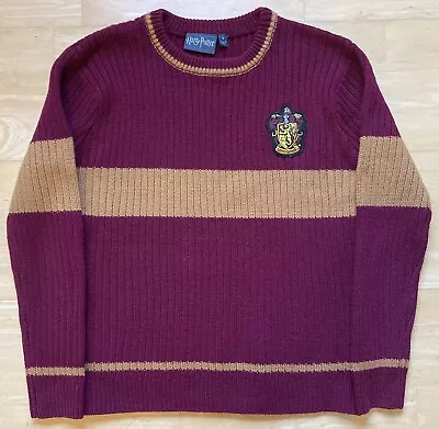 Buy Medium 36  Chest Harry Potter Gryffindor Quidditch Ugly Christmas Jumper Sweater • 29.99£