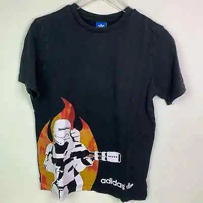 Buy Adidas Originals X Star Wars Black Stormtrooper Graphic T-Shirt — Youth Size XL • 11.80£