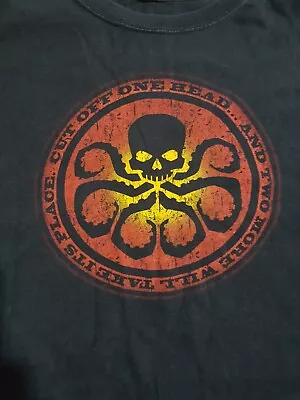 Buy Marvel Mens T-shirt Hydra Logo 3XL Gildan Heavy Fantasy  • 9.50£