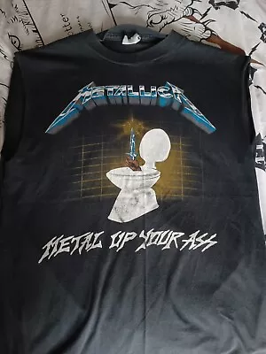 Buy Metallica T-shirt 1980s Metal Up Your **** • 7£