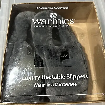 Buy Warmies Microwavable Faux Fur Slippers Wheat Filled With Lavender Scent UK 3-7 • 18.99£